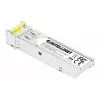 Intellinet Gigabit Fiber WDM Dwukierunkowy Moduł Optyczny SFP 1000Base-BX-D (LC) Port Jednomodowy, 120 km, BiDi WDM (RX1490/TX1550), Zgodny z MSA dla Maksymalnej Kompatybilności, Srebrny