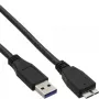 Kabel InLine USB 3.2 Gen.1 Typ A męski / Micro B męski, czarny, 1.5m