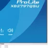 27-calowy monitor LED IIYAMA ProLite XB2797QSU-W1 IPS Quad HD (2560x1440), kąt widzenia 178°, hub USB 3.2, głośniki, VESA, regulacja wysokości, biały