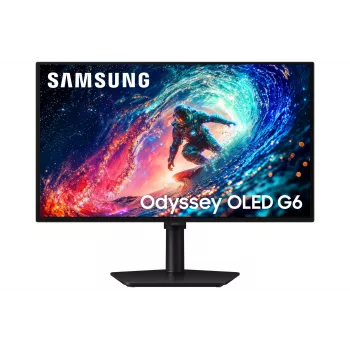 Samsung 27 cali Odyssey OLED G61SH QHD 240 Hz Monitor gamingowy, 68.6 cm (27 cali), 2560 x 1440 pikseli, Quad HD, OLED, 0.03 ms, Czarny