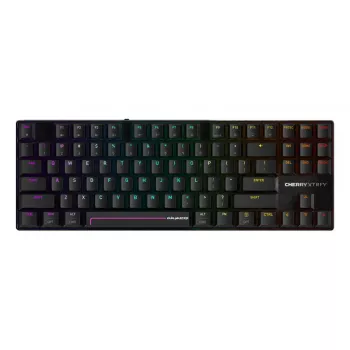 Mechaniczna klawiatura gamingowa Cherry MX 8.2 Pro TMR Wireless Tenkeyless 88 klawiszy RGB USB + RF + Bluetooth QWERTY US International Czarna