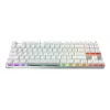 Bezprzewodowa klawiatura gamingowa Cherry MX 8.2 Pro TMR — Tenkeyless 88 klawiszy, USB + RF + Bluetooth, przełączniki magnetyczno-mechaniczne, RGB, srebrno-biała