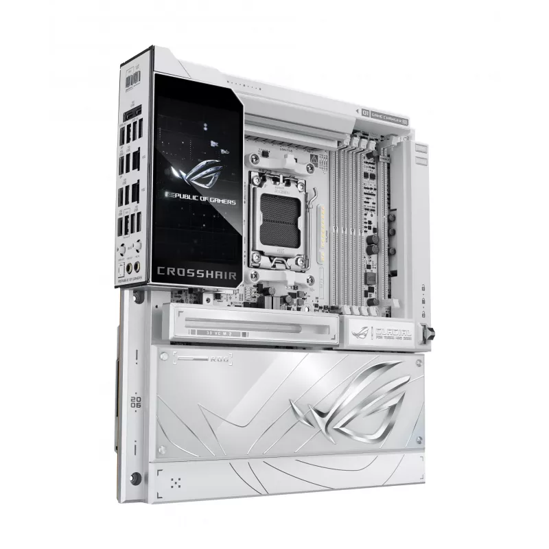 Płyta główna ASUS ROG CROSSHAIR X870E GLACIAL — AMD X870E, Socket AM5, E-ATX, DDR5, do 256 GB, Wi‑Fi 7, 10Gb Ethernet