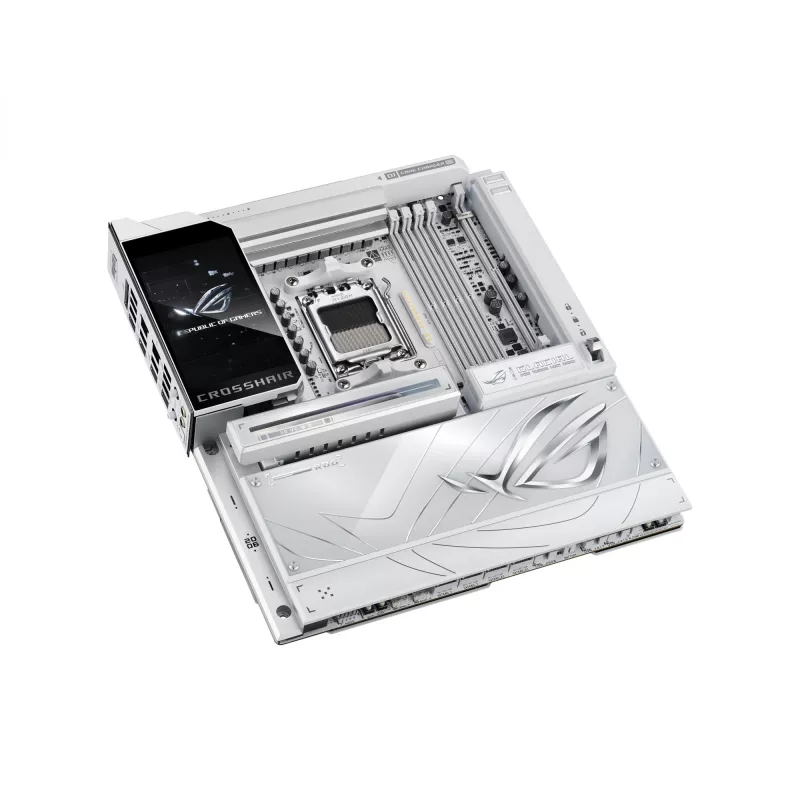 Płyta główna ASUS ROG CROSSHAIR X870E GLACIAL — AMD X870E, Socket AM5, E-ATX, DDR5, do 256 GB, Wi‑Fi 7, 10Gb Ethernet