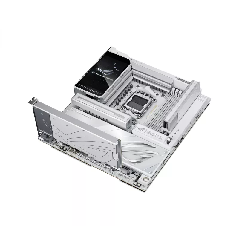 Płyta główna ASUS ROG CROSSHAIR X870E GLACIAL — AMD X870E, Socket AM5, E-ATX, DDR5, do 256 GB, Wi‑Fi 7, 10Gb Ethernet