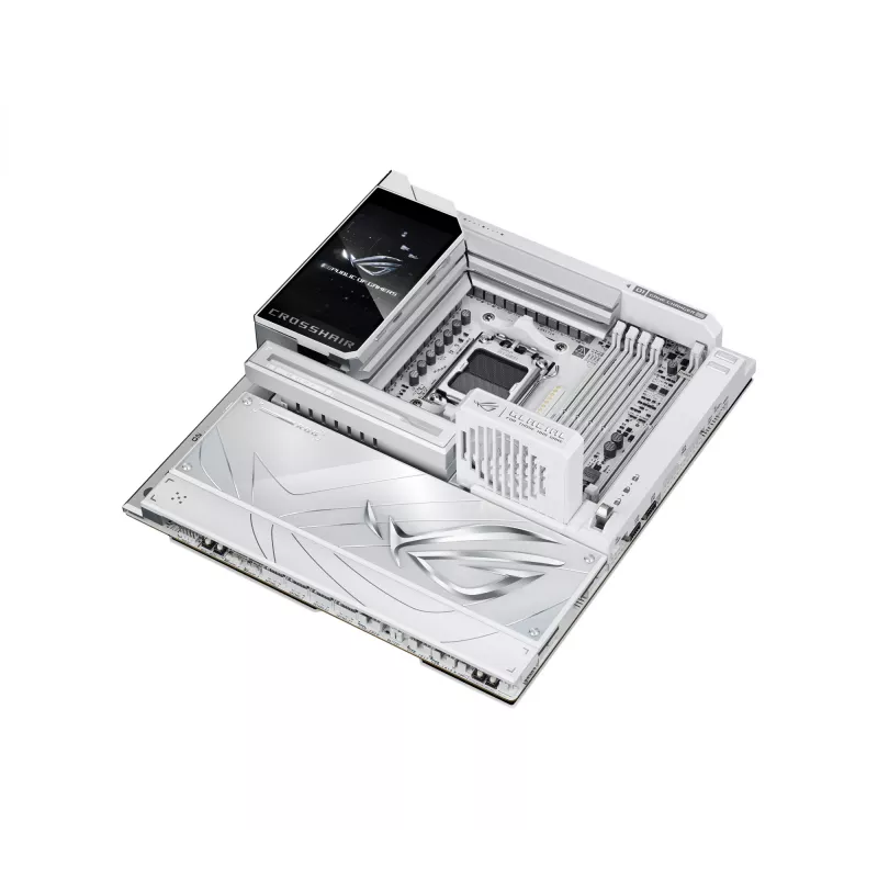 Płyta główna ASUS ROG CROSSHAIR X870E GLACIAL — AMD X870E, Socket AM5, E-ATX, DDR5, do 256 GB, Wi‑Fi 7, 10Gb Ethernet