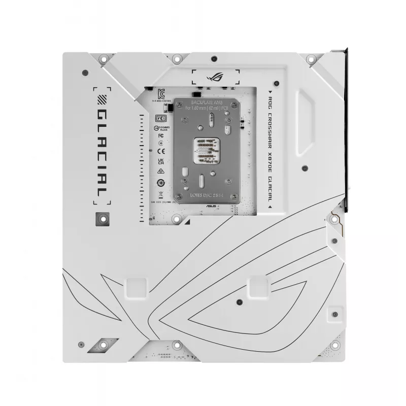 Płyta główna ASUS ROG CROSSHAIR X870E GLACIAL — AMD X870E, Socket AM5, E-ATX, DDR5, do 256 GB, Wi‑Fi 7, 10Gb Ethernet