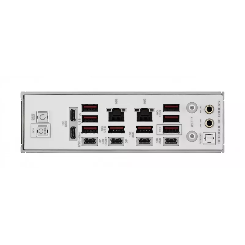 Płyta główna ASUS ROG CROSSHAIR X870E GLACIAL — AMD X870E, Socket AM5, E-ATX, DDR5, do 256 GB, Wi‑Fi 7, 10Gb Ethernet