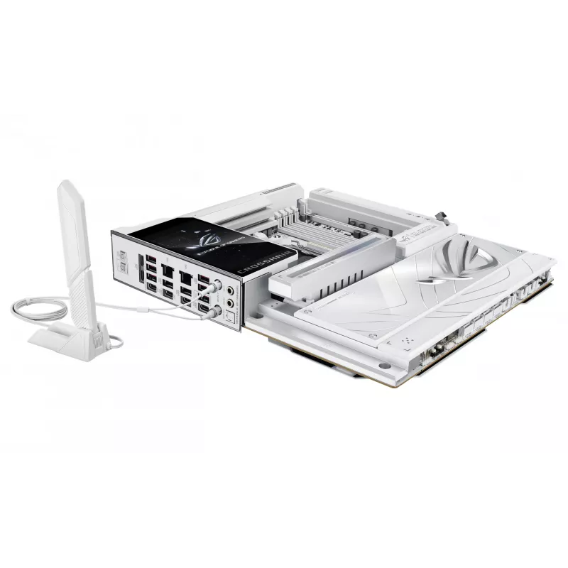 Płyta główna ASUS ROG CROSSHAIR X870E GLACIAL — AMD X870E, Socket AM5, E-ATX, DDR5, do 256 GB, Wi‑Fi 7, 10Gb Ethernet