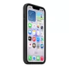 Etui silikonowe z MagSafe do Apple iPhone 17e — czarne, Silikon i Mikrofibra, 6.1 cala