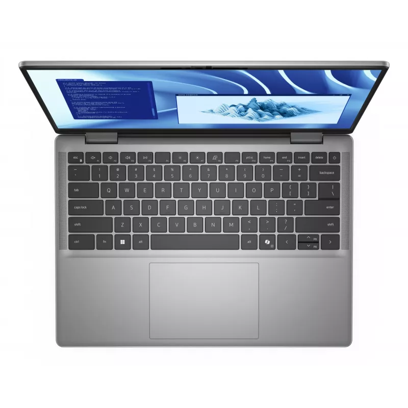 DELL Latitude 7455 Copilot+ PC Snapdragon X1P-64-100 Laptop 35,6 cm (14 cali) Dotykowy Quad HD+ 16 GB LPDDR5x-SDRAM 512 GB SSD Wi-Fi 7 (802.11be) Windows 11 Pro Niemiecki Szary