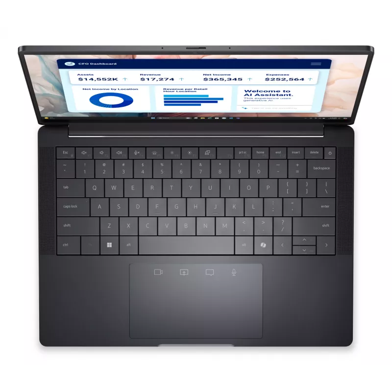 DELL Pro 13 Premium PA13250 Copilot+ PC Intel Core Ultra 7 268V Laptop 33.8 cm (13.3 cala) Dotykowy Quad HD+ 32 GB LPDDR5x-SDRAM 512 GB SSD Wi-Fi 7 (802.11be) Windows 11 Pro German szary