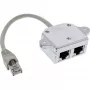 InLine ISDN Port Doubler 1x RJ45 męski / 2x RJ45 żeński z kablem 69932A