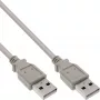 Kabel USB 2.0 Typ A męski/męski beżowy 2m InLine 34318H