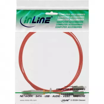 Kabel światłowodowy duplex InLine LC/SC 50/125µm OM2 0.5m