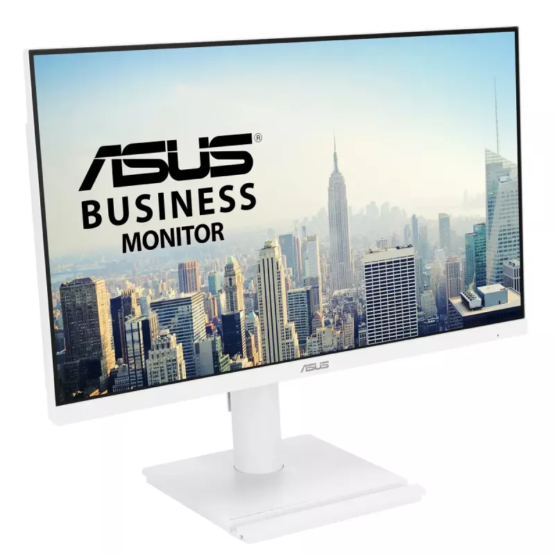 27-calowy monitor LCD ASUS VA279QGS-W, 1920x1080 Full HD, IPS, 1 ms, 350 cd/m², hub USB 3.2, głośniki, VESA, regulacja wysokości, biały