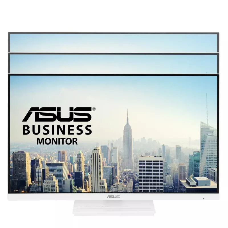 27-calowy monitor LCD ASUS VA279QGS-W, 1920x1080 Full HD, IPS, 1 ms, 350 cd/m², hub USB 3.2, głośniki, VESA, regulacja wysokości, biały