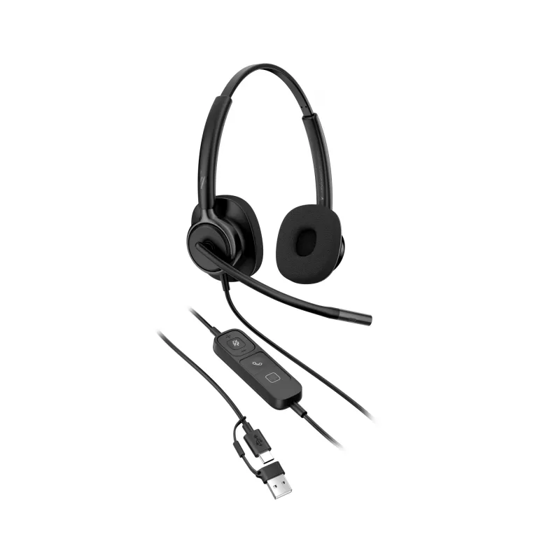 Przewodowy zestaw słuchawkowy stereo HP Poly Mission 425 Classic USB, nauszny, 126 g