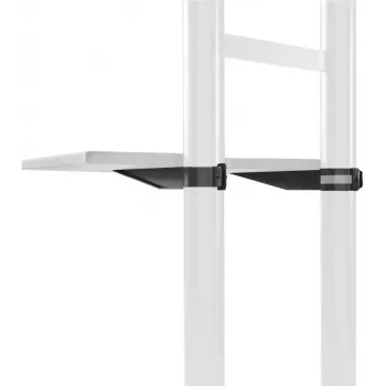 Akcesorium montażowe półki ONKRON APT1881-B do wyświetlaczy reklamowych, ABS i stal, 460×320×20 mm, czarny