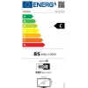 Hisense U7Q PRO 85U7Q PRO 2.16 m (85 cali) 4K Ultra HD Smart TV Wi-Fi Czarny 500 cd/m²