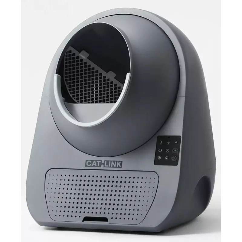 Samooczyszczająca kuweta dla kota Catlink Pro-X Luxury — pojemność 65 l, szary, 580 × 600 mm