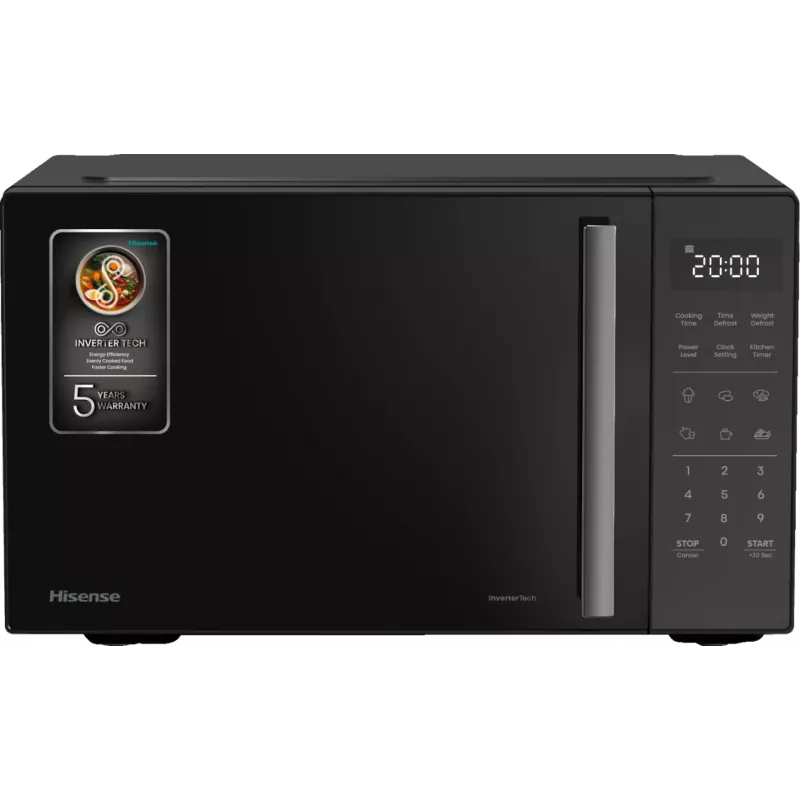 Kuchenka mikrofalowa Hisense H23MOBS4HI Czarny Solo do zabudowy wolnostojącej 23 l 900 W