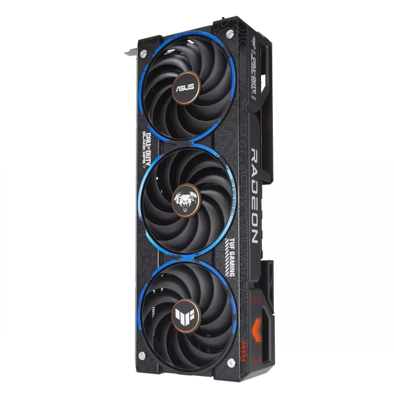 Karta graficzna ASUS TUF Gaming TUF-RX9070XT-O16G-COD-BO7 AMD Radeon RX 9070 XT 16GB GDDR6, 256-bit, PCIe 5.0, 3 wentylatory