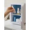 Mini lodówka z podświetlanym lusterkiem do makijażu Elle ESDAF01WHEU 6 L biała
