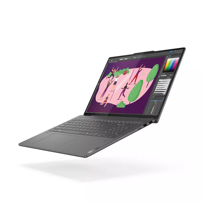Lenovo Yoga 7 2-in-1 16IML9 Intel Core Ultra 7 155U Hybrid (2-in-1) 40,6 cm (16 cali) Dotykowy WUXGA 16 GB LPDDR5x-SDRAM 1 TB SSD Wi-Fi 6E (802.11ax) Windows 11 Home US English Szary