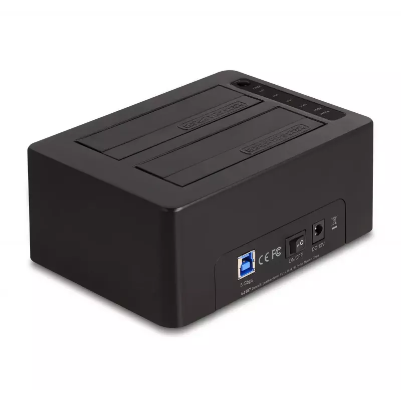 Obudowa HDD/SSD DeLOCK 64187 Czarna 2.5/3.5 cala 5 Gbit/s