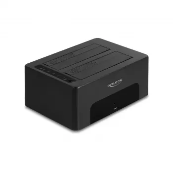 Obudowa HDD/SSD DeLOCK 64187 Czarna 2.5/3.5 cala 5 Gbit/s