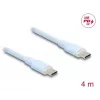 Kabel USB DeLOCK USB 2.0 4m USB C niebieski 81236