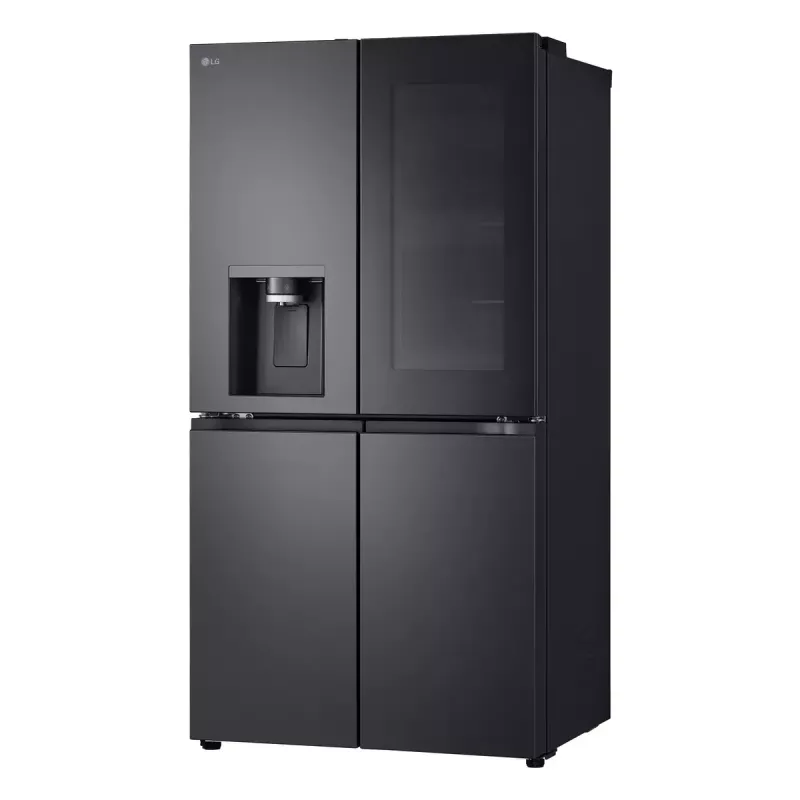 LG InstaView GMG960EVJE lodówka side-by-side Wolnostojąca 638 L Czarny