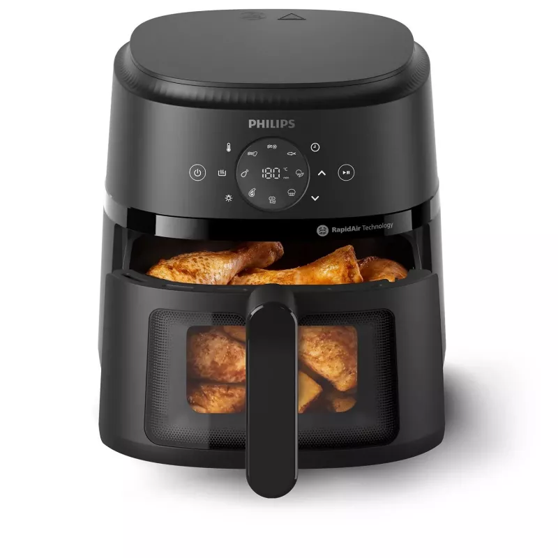 Philips 2000 series NA220/00 frytkownica Pojedyncza 4,2 l Wolnostojący 1500 W Frytkownica na gorące powietrze Czarny