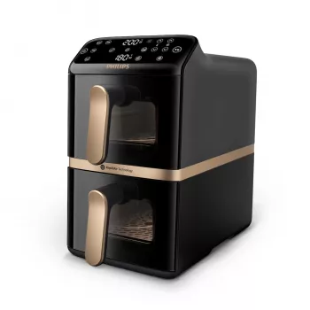 Philips 4000 series Dual Stack Airfryer Vertical Basket 10L Wolnostojąca 2750 W Frytkownica powietrzna Czarna