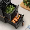 Philips 4000 series Dual Stack Airfryer Vertical Basket 10L Wolnostojąca 2750 W Frytkownica powietrzna Czarna