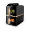 Philips 4000 series Dual Stack Airfryer Vertical Basket 10L Wolnostojąca 2750 W Frytkownica powietrzna Czarna