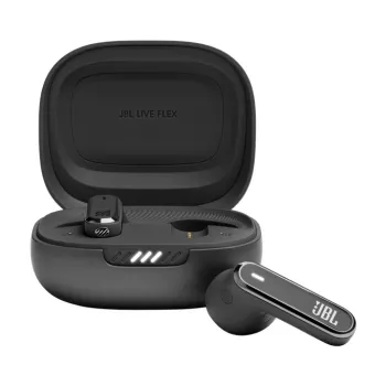 JBL LIVE FLEX Zestaw słuchawkowy True Wireless Stereo (TWS) Douszne Połączenia/Muzyka Bluetooth Czarny