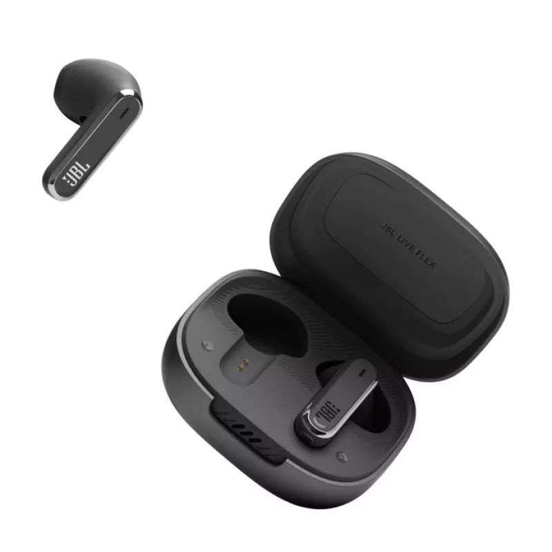 JBL LIVE FLEX Zestaw słuchawkowy True Wireless Stereo (TWS) Douszne Połączenia/Muzyka Bluetooth Czarny