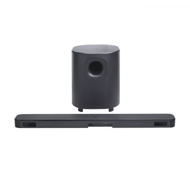Soundbar JBL Bar 500MK2 czarny — 5.1 kanałów, 750 W, Dolby Atmos, bezprzewodowy i przewodowy, subwoofer w zestawie