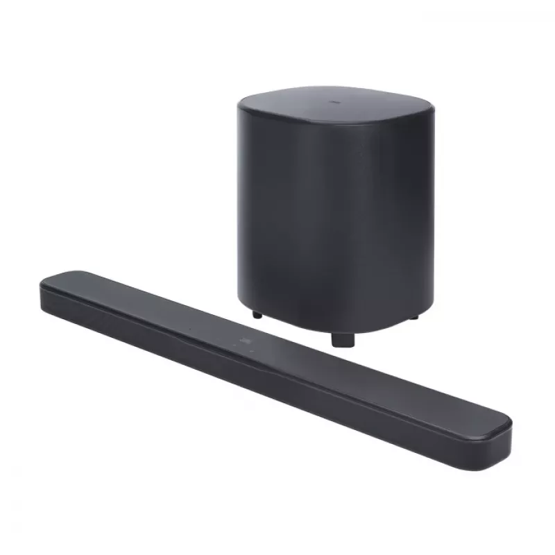 Soundbar JBL Bar 500MK2 czarny — 5.1 kanałów, 750 W, Dolby Atmos, bezprzewodowy i przewodowy, subwoofer w zestawie