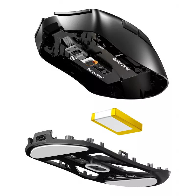 be quiet Dark Perk | Sym mysz Gamingowa Praworęczna RF Wireless + USB Typu-C Optyczna 32000 DPI