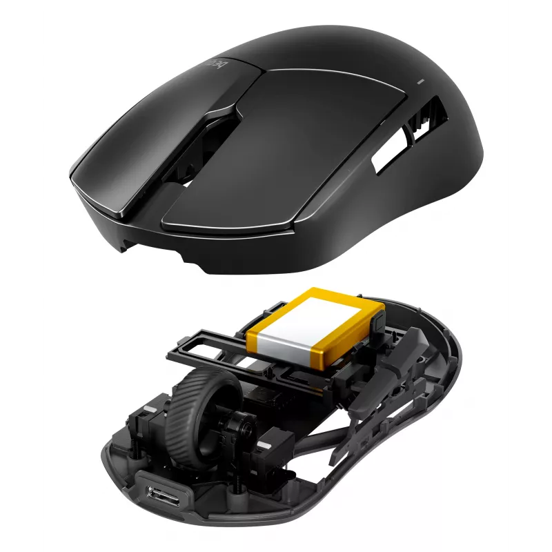be quiet Dark Perk | Sym mysz Gamingowa Praworęczna RF Wireless + USB Typu-C Optyczna 32000 DPI