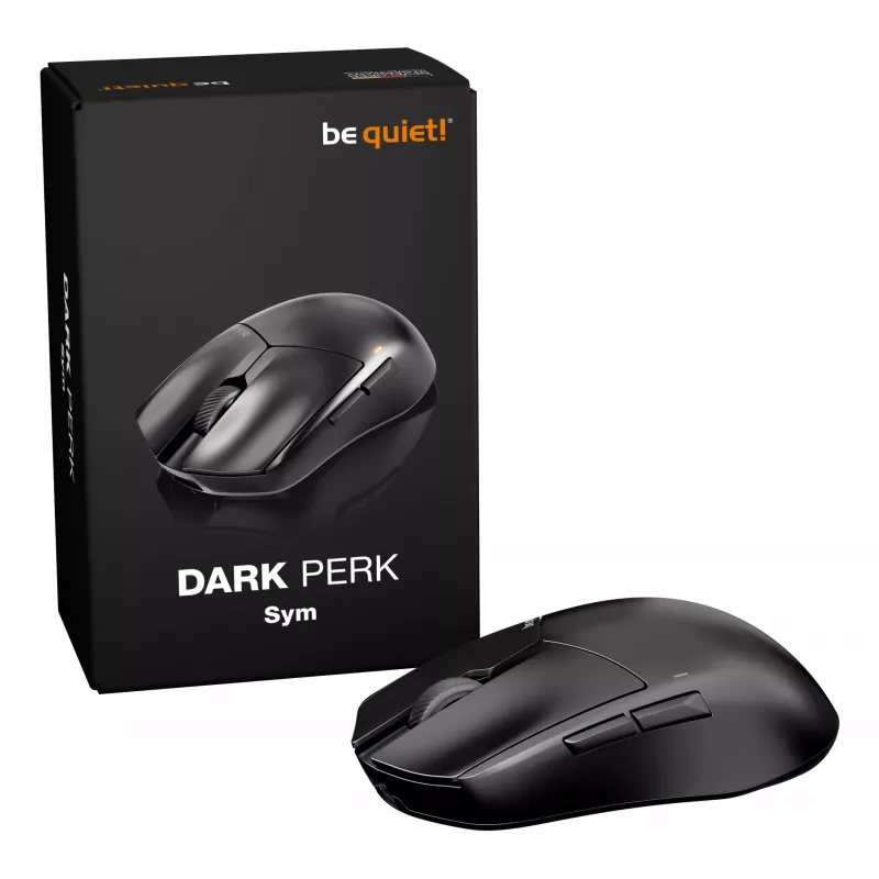 be quiet Dark Perk | Sym mysz Gamingowa Praworęczna RF Wireless + USB Typu-C Optyczna 32000 DPI