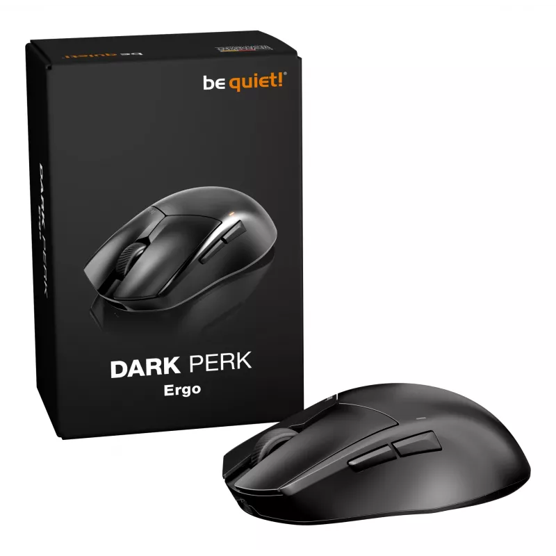 be quiet Dark Perk | Ergo mysz Gaming Praworęczna RF Wireless + USB Type-C Optyczny 32000 DPI