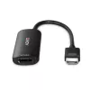 Konwerter Lindy HDMI 8K60 na DisplayPort 1.4, 0,157 m, HDMI Type A (Standard), DisplayPort, Męski, Żeński, Prosty