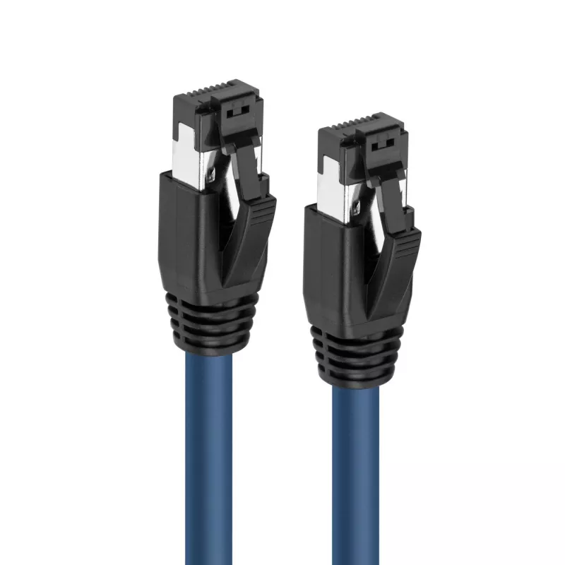 Kabel sieciowy Microconnect MC-SFTP80025B niebieski 0,25 m Cat8.1 S/FTP (S-STP)
