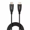 Lindy 60m Fibre Optic Hybrid HDMI 8K60 kabel, 60 m, HDMI Type A (Standard), HDMI Type A (Standard), 48 Gbit/s, Czarny