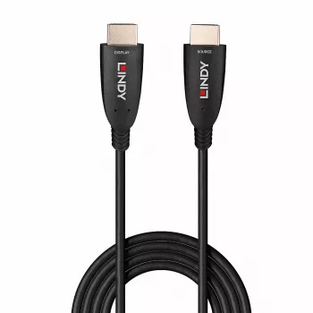 Lindy 60m Fibre Optic Hybrid HDMI 8K60 kabel, 60 m, HDMI Type A (Standard), HDMI Type A (Standard), 48 Gbit/s, Czarny