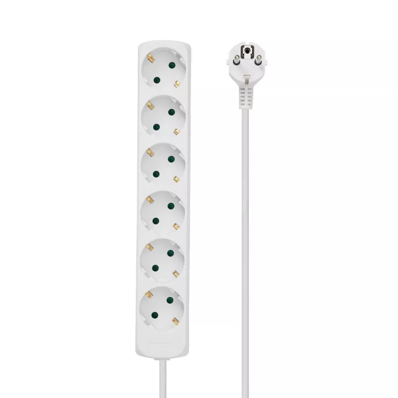 Microconnect GRU0063WA przedłużacz sieciowy 3 m 6 gniazd AC Biały